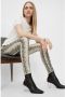 OBJECT coated skinny legging OBJBELLE met slangenprint beige - Thumbnail 2