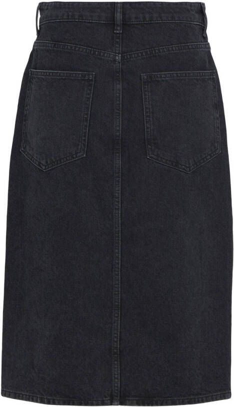 OBJECT Dames Rokken Objharlow Midi Denim Skirt Noos Zwart - Foto 2