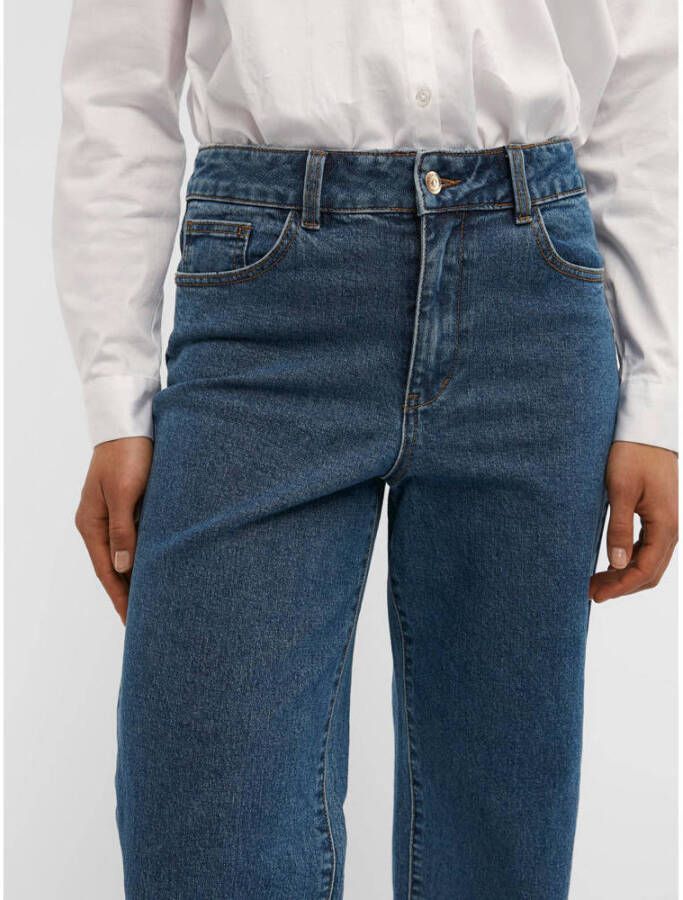 OBJECT wide leg jeans OBJMARINA medium blue denim
