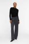 OBJECT wide leg pantalon OBJLISA van polyester grijs - Thumbnail 2