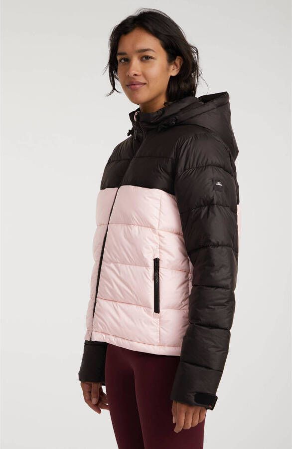 O'Neill gewatteerde korte jas roze zwart - Foto 2