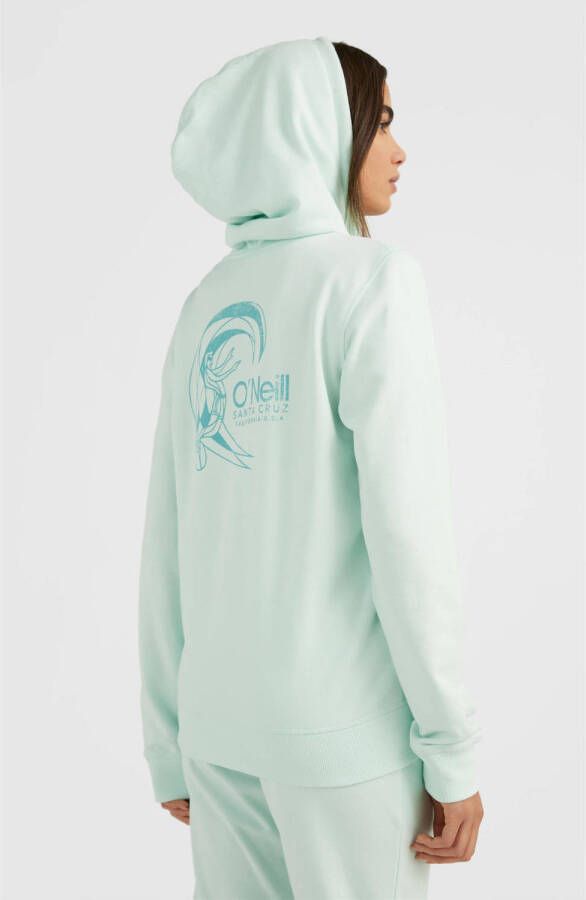 O'Neill sweatvest met backprint lichtblauw