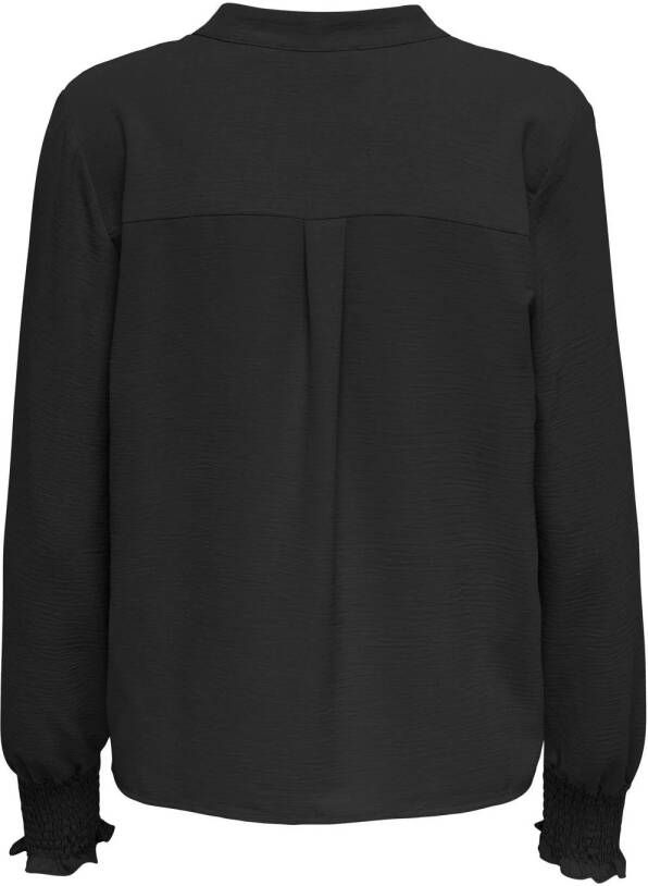 ONLY blousetop ONLMETTE van gerecycled polyester zwart - Foto 2