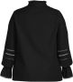 Only Carmakoma Frill Shirt in Zwart Black Dames - Thumbnail 2