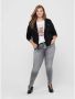 Only Carmakoma Zwarte Bikerjas Freewear Zwart Black Dames - Thumbnail 3
