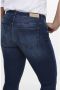 ONLY CARMAKOMA cropped skinny jeans CARWILLY met slijtage details dark denim - Thumbnail 5