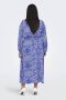 ONLY CARMAKOMA jurk CARSONYA met all over print en ceintuur blauw wit - Thumbnail 3