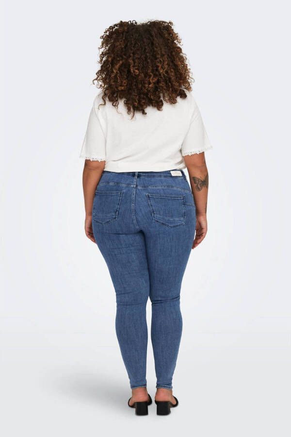 ONLY CARMAKOMA push-up skinny jeans CARPOWER medium blue denim