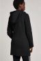 Only Zwarte gedrapeerde jas met capuchon en verborgen sluiting Black Dames - Thumbnail 5