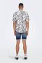 ONLY & SONS regular fit overhemd ONSBES met all over print bright white - Thumbnail 3