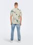 ONLY & SONS regular fit T-shirt ONSKLOP met all over print silver lining - Thumbnail 4