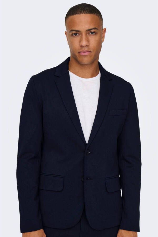 ONLY & SONS slim fit colbert ONSMARK donkerblauw