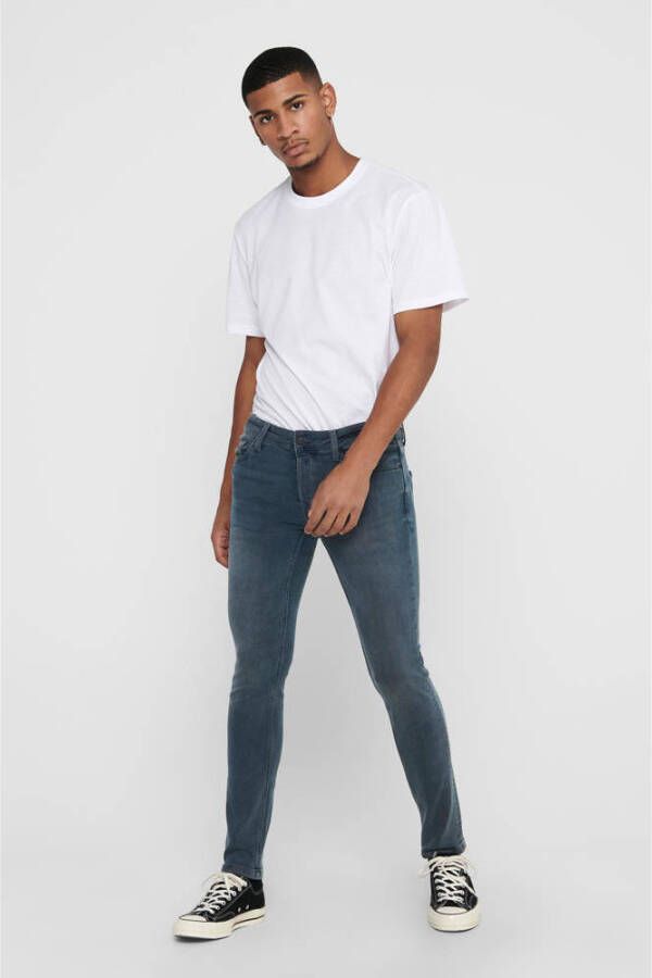 ONLY & SONS slim fit jeans ONSLOOM grijsblauw 7090