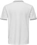 ONLY & SONS slim fit polo ONSFLETCHER met logo bright white - Thumbnail 3