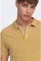 ONLY & SONS slim fit polo ONSTRAVIS ochre - Thumbnail 2