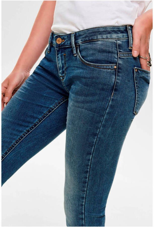 ONLY extra low waist skinny jeans ONLCORAL denim blue dark