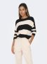 Only Comfort fit gebreide pullover met breed streepmotief en extra brede schouders modell 'ATIA' - Thumbnail 4