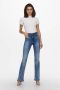 ONLY high waist flared jeans ONLMILA medium blue denim - Thumbnail 4
