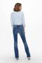 ONLY high waist flared jeans ONLPAOLA medium blue denim - Thumbnail 2