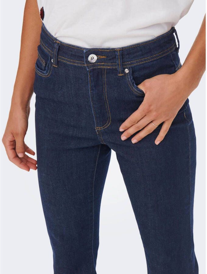 ONLY high waist flared jeans ONLWAUW dark blue denim