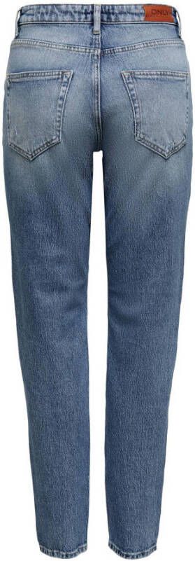 ONLY high waist mom jeans ONLVENEDA medium blue denim