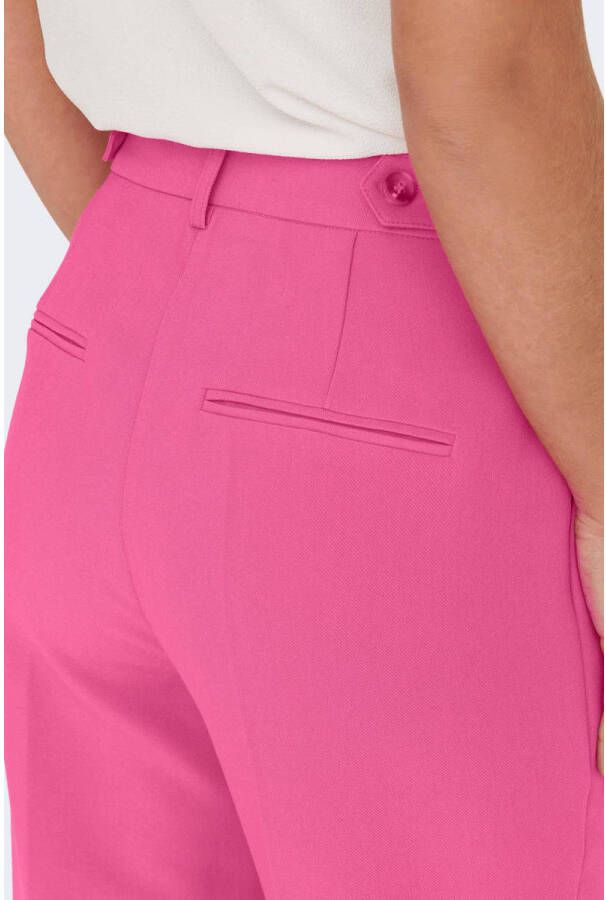 ONLY high waist regular fit pantalon ONLMILIAN roze