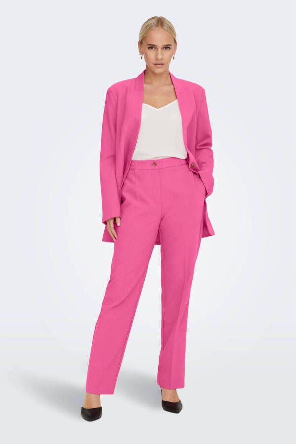 ONLY high waist regular fit pantalon ONLMILIAN roze