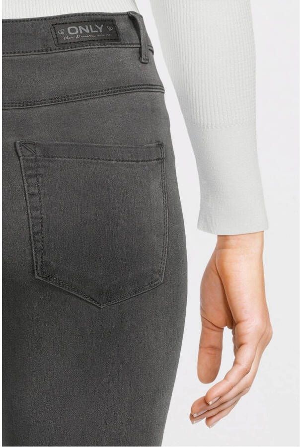 ONLY high waist skinny jeans ONLROYAL dark grey denim regular