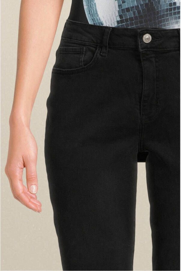 ONLY high waist wide leg jeans ONLHOPE zwart - Foto 3