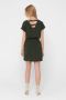 ONLY jurk ONLMARIANA van gerecycled polyester donkergroen - Thumbnail 2