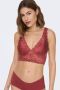 ONLY kanten voorgevormde bralette ONLCHLOE donkerroze - Thumbnail 2