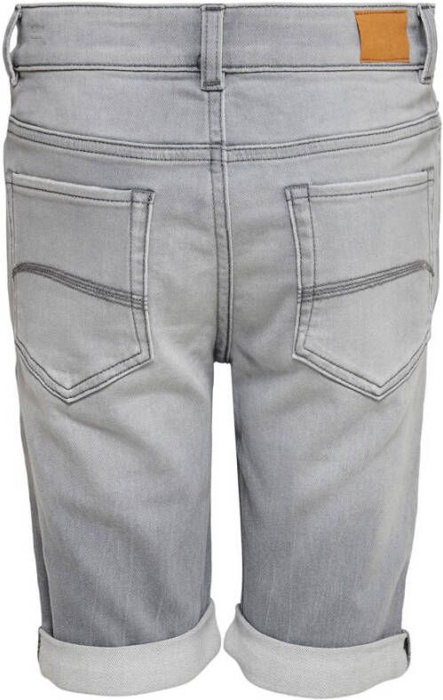 ONLY KIDS BOY slim fit jeans bermuda KOBMATT light grey denim