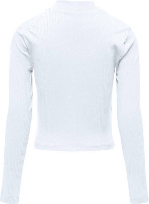 ONLY KIDS GIRL longsleeve KOGLINEA LIFE wit