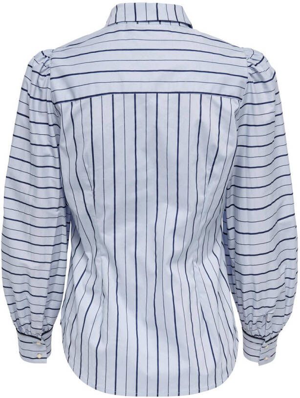ONLY LA STRADA UNICA by gestreepte blouse LSUTRINNY lichtblauw