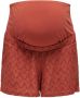 ONLY MATERNITY regular fit short OLMDALIA met textuur brique Korte broek Oranje Dames Polyester XL - Thumbnail 2