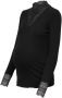 ONLY MATERNITY top OLMTILDE met kant zwart Dames Viscose Col Effen XXL - Thumbnail 2