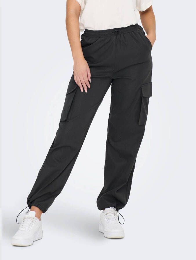 ONLY regular fit cargobroek ONLCASHI antraciet