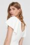 Only Achter Pullover T-Shirt Lente Zomer Collectie White Dames - Thumbnail 4
