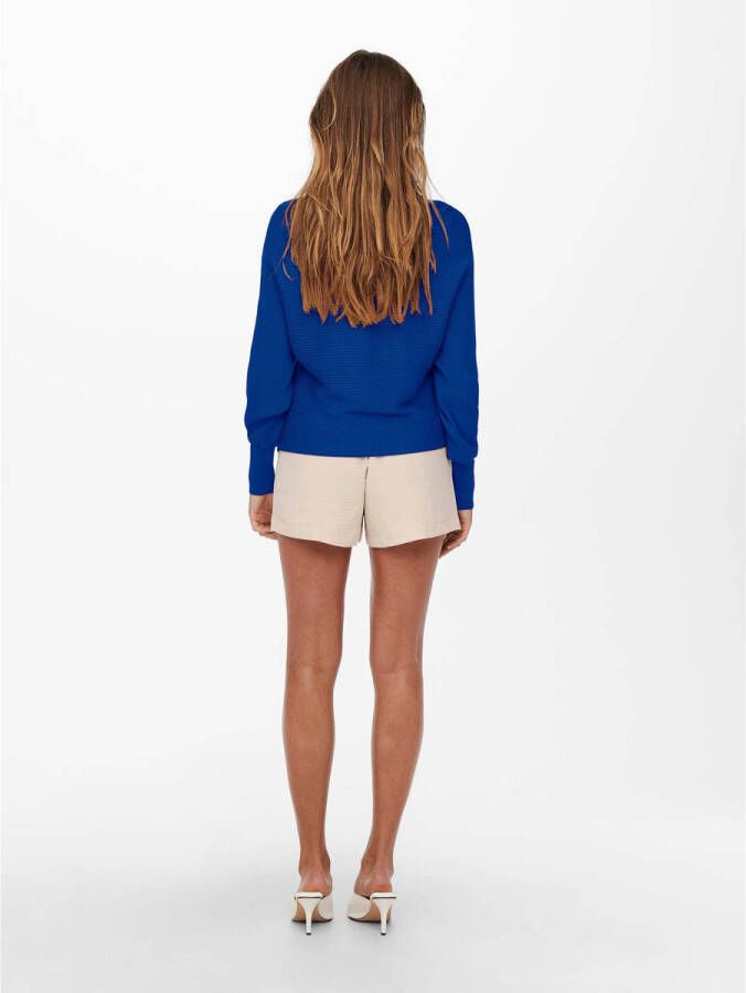 ONLY trui ONLADALINE met textuur blauw