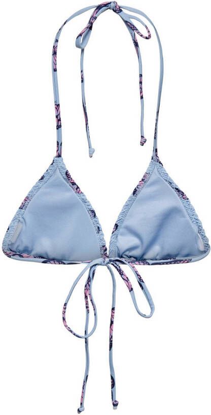 ONLY voorgevormde smock triangel bikinitop ONLSADIE lavendel - Foto 2