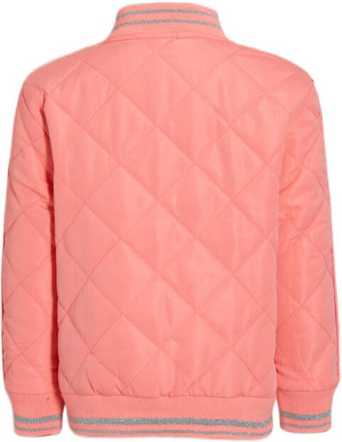Orange Stars bomberjack zomer Marcella jacket reversible met all over print roze