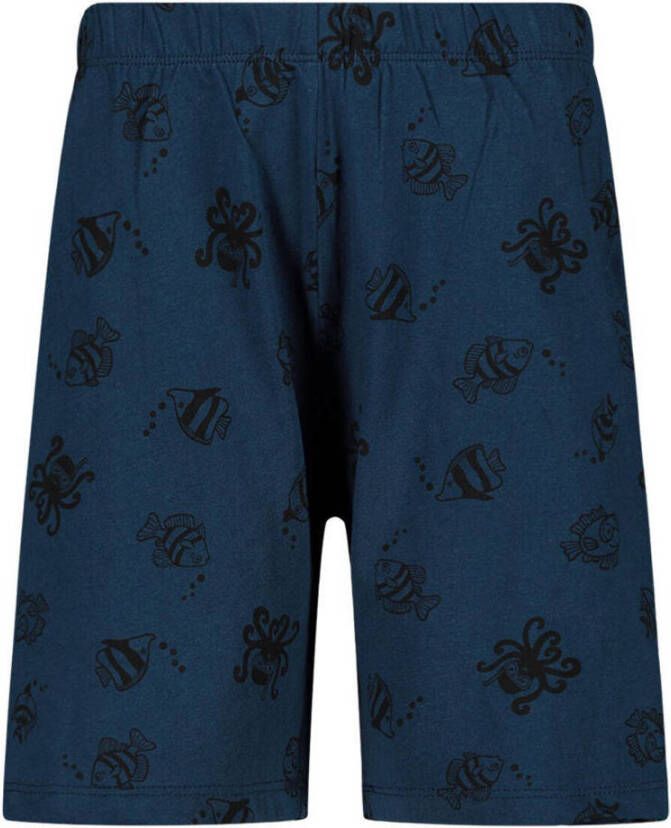 Orange Stars pyjama met printopdruk oranje blauw