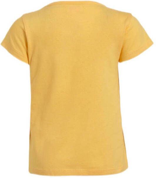 Orange Stars T-shirt Mandy pineapple met printopdruk geel
