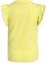 Orange Stars T-shirt Manuela met printopdruk en ruches geel Meisjes Stretchkatoen Ronde hals 104 - Thumbnail 2