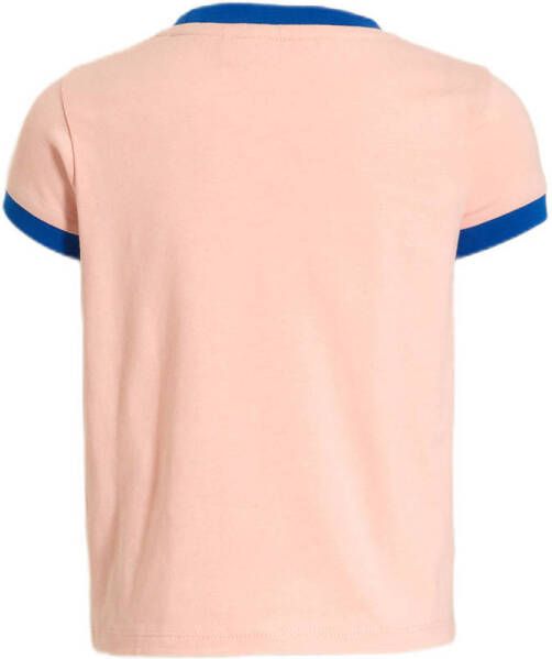 Orange Stars T-shirt Marlissa met printopdruk roze