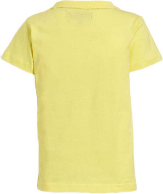 Orange Stars T-shirt Menno met printopdruk geel