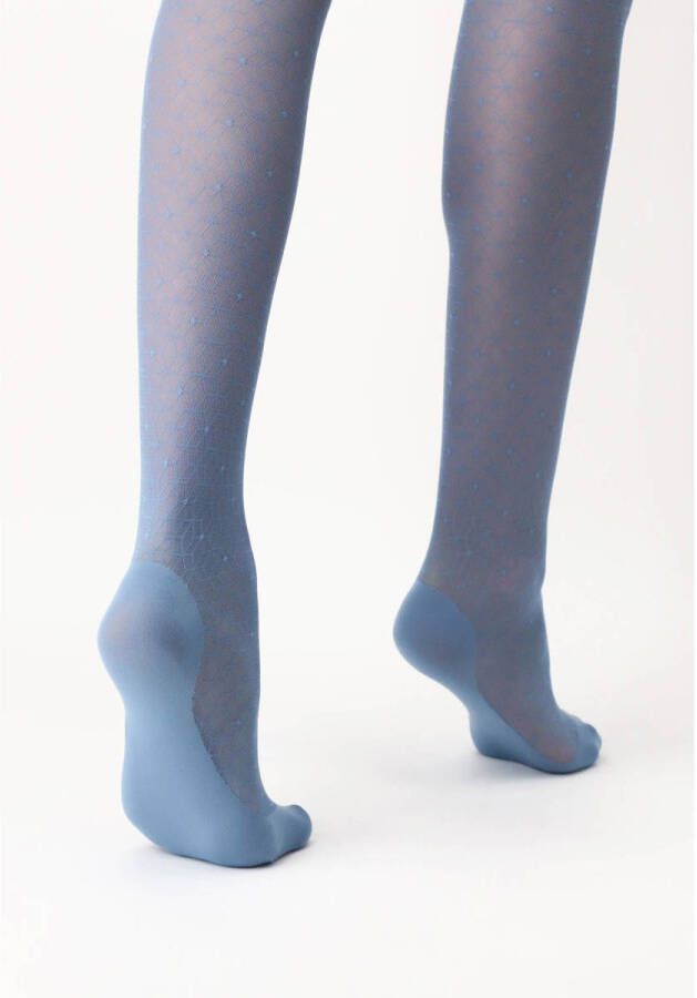 Oroblu panty met motief 50 denier lichtblauw