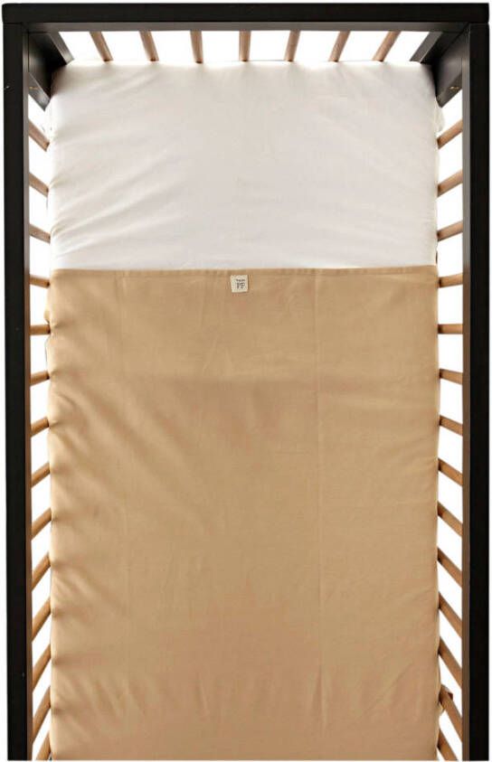 Petit Filippe linnen baby ledikantlaken 120x150 cm zand