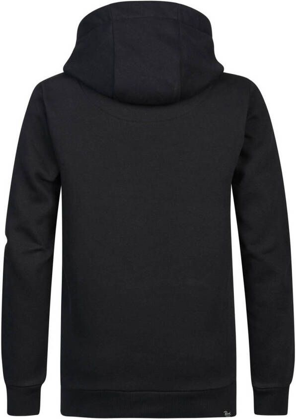 Petrol Industries hoodie met printopdruk zwart