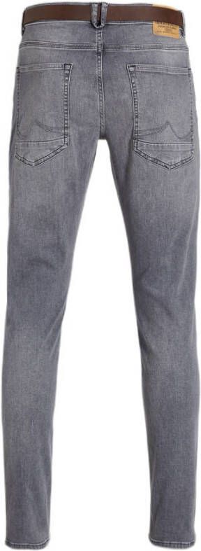 Petrol Industries slim fit jeans Seaham met riem grey